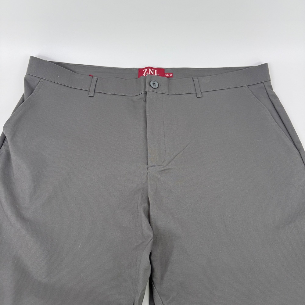 Zanella ZNL Mens Gray Cotton Lyocell Blend Flat Front Trousers Pants‎ 38x30